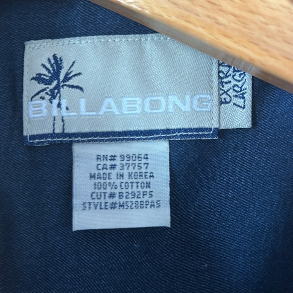 Men’s billabong XL Hawaiian shirt 100%cotton - Picture 6 of 6